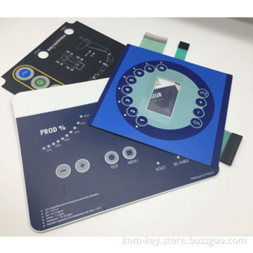 Illuminated LED Membrane Switch with LED Insert